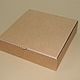 Коробка 28x28x8,5 см, крафт микрогофрокартон. Коробки. Master-Pack. Интернет-магазин Ярмарка Мастеров.  Фото №2