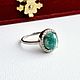 Винтаж:  Серебряное Кольцо Амазонит Серебро 925. Кольца винтажные. Lovevintage. Интернет-магазин Ярмарка Мастеров.  Фото №2