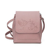 Сумки и аксессуары handmade. Livemaster - original item Crossbody bag: Women`s Leather Pink Rosie Bag. Handmade.