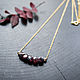 Necklace with garnet
