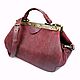 Bag female leather Caravel Marsala, a Gift to a woman, Valise, Dubna,  Фото №1