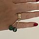 Заказать Клипсы и кольцо с зелёным агатом. Ixojewelry. Ярмарка Мастеров. . Комплекты украшений Фото №3