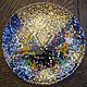 Тарелка стеклянная с росписью Красотка бабочка, Тарелки, Санкт-Петербург,  Фото №1