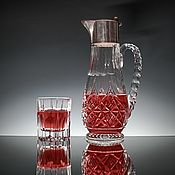 Посуда handmade. Livemaster - original item Crystal jug with silver. Handmade.