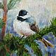 Tit. Oil on cardboard. Pictures. Tatiana Chepkasova. Online shopping on My Livemaster.  Фото №2