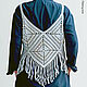 Заказать Топ крючком Wooden geometry. Talking look. Ярмарка Мастеров. . Топы Фото №3