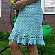 Платье "Мальвина" шелк100%. Платья. GLM CROCHET. Ярмарка Мастеров.  Фото №6