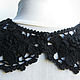 Collar ' Black lace'. Collars. 'Irish lace'  Elena. Online shopping on My Livemaster.  Фото №2