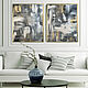 Two large paintings with gold and silver Black paintings in gold, Pictures, Moscow,  Фото №1