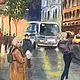 Картина «Дождливый день в Нью-Йорке". Картины. Ольга Деева. Ярмарка Мастеров.  Фото №5