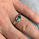 Handmade Emerald ring. 925 sterling silver. Rings. Bauroom - vedic jewelry & gemstones (bauroom). My Livemaster. Фото №6