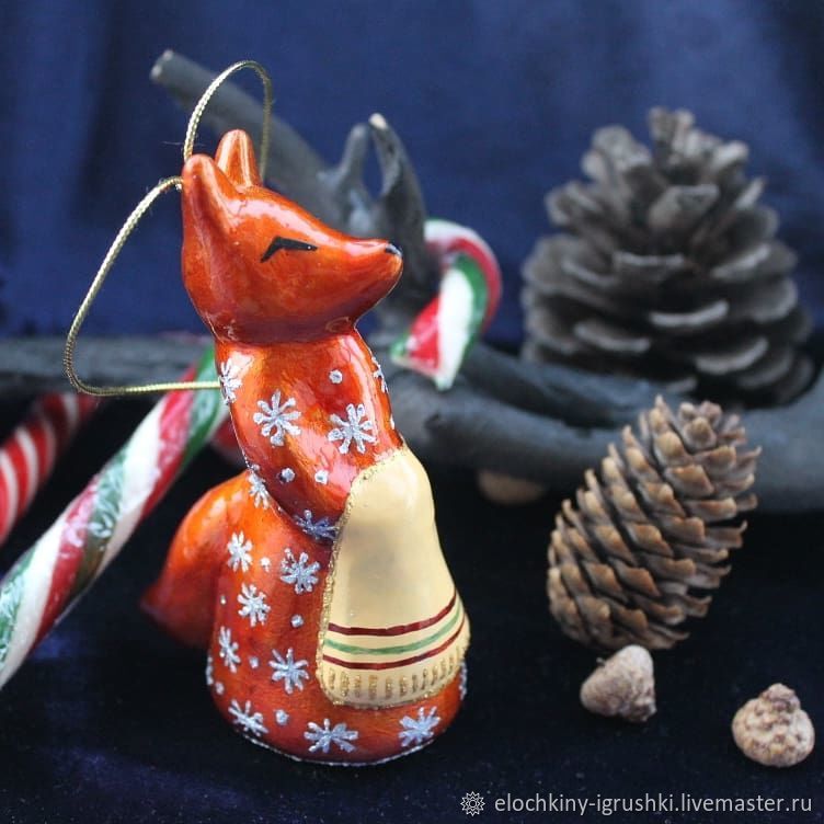 Елочные игрушки из папье-маше: новогодние украшения своими руками