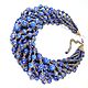 Blue Lapis Lazuli Necklace Handmade. Necklace. ms. Decorator. My Livemaster. Фото №5