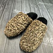 Обувь ручной работы handmade. Livemaster - original item Men`s Doodle Slippers. Handmade.