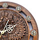 Order Carved wall clock 'Coat of Arms of Russia' made of wood. H-Present more, than a gift!. Livemaster. . Interior elements Фото №3