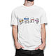 Cotton T-shirt 'Great Ninjas', T-shirts and undershirts for men, Moscow,  Фото №1