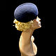 Hat ' Blue night'. Hats1. Novozhilova Hats. My Livemaster. Фото №4