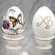 Easter porcelain egg ' Butterflies and Birds', Eggs, Moscow,  Фото №1
