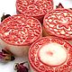 Soap round from scratch Scarlet flower. Soap. Vera. Natural soap. Online shopping on My Livemaster.  Фото №2