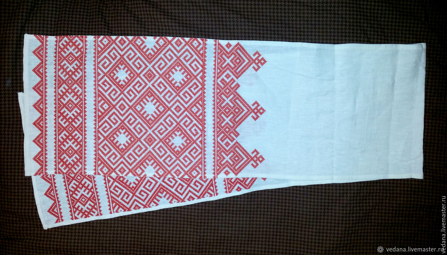 Русский орнамент на полотенце