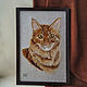 Portrait of a Red cat painting for interior, Pictures, Maloyaroslavets,  Фото №1