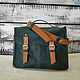 Womens leather satchel backpack green, Brief case, Mezhdurechensk,  Фото №1
