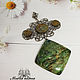 Pendant made of fuchsite 'Old pond', Pendants, Moscow,  Фото №1
