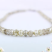 Украшения handmade. Livemaster - original item Exclusive necklace with diamonds 60 ct buy. Handmade.