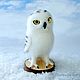 felt toy: Polar owl - interior felted bird made of wool. Felted Toy. Woolen Zoo. My Livemaster. Фото №5