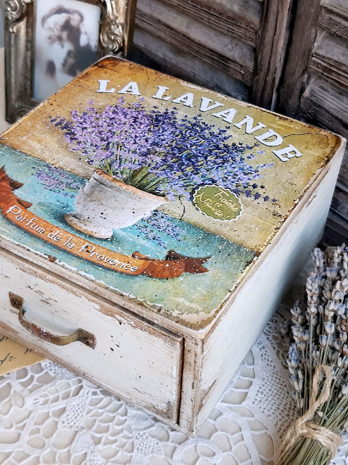 Шкатулка для рукоделия, украшений Лаванда – заказать на Ярмарке ...