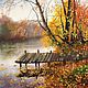 Картина осень Осенний пейзаж Осенняя картина Пейзажи природы, Картины, Санкт-Петербург,  Фото №1