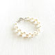 Natural Pearl Bracelet, White Bracelet Casual. Bead bracelet. Irina Moro. My Livemaster. Фото №6