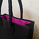  Bag in Black. Сумка-тоут. Картины, сумки и аксессуары. Интернет-магазин Ярмарка Мастеров.  Фото №2