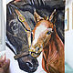  Лошадь с жеребенком акварелью, Картины, Сочи,  Фото №1