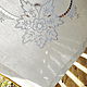 Linen tablecloth 250/140, 220/140 with embroidery surface and earring. Tablecloths. flax&lace. Online shopping on My Livemaster.  Фото №2