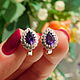 Set 'Amethyst' (earrings, ring, pendant). Jewelry Sets. Fashion shop. Online shopping on My Livemaster.  Фото №2