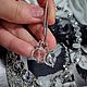 Серьги-пусеты "СтильнаЯ" (горный хрусталь). Серьги-пусеты. Ольга КОкшина Авторские украшения. Ярмарка Мастеров.  Фото №8