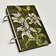 Sketchbook A6 wood cover "Lilys". Notebooks. EVAG. Online shopping on My Livemaster.  Фото №2