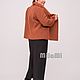 Art.4600 jacket made of felted terracotta wool, with Raglan sleeve. Jackets. MilaMi. My Livemaster. Фото №4