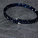 Sparkling Blue Natural Spinel Bracelet with Cut. Bead bracelet. naturalkavni. My Livemaster. Фото №5