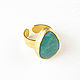 Order Large green ring with agate, buy a ring with a stone. Irina Moro. Livemaster. . Rings Фото №3