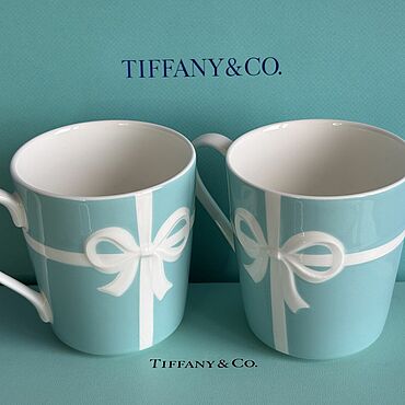 Винтаж ручной работы. Ярмарка Мастеров - ручная работа Винтаж: Кружки Tiffany Co Blue Box парные,ОРИГИНАЛ,Япония. Handmade.