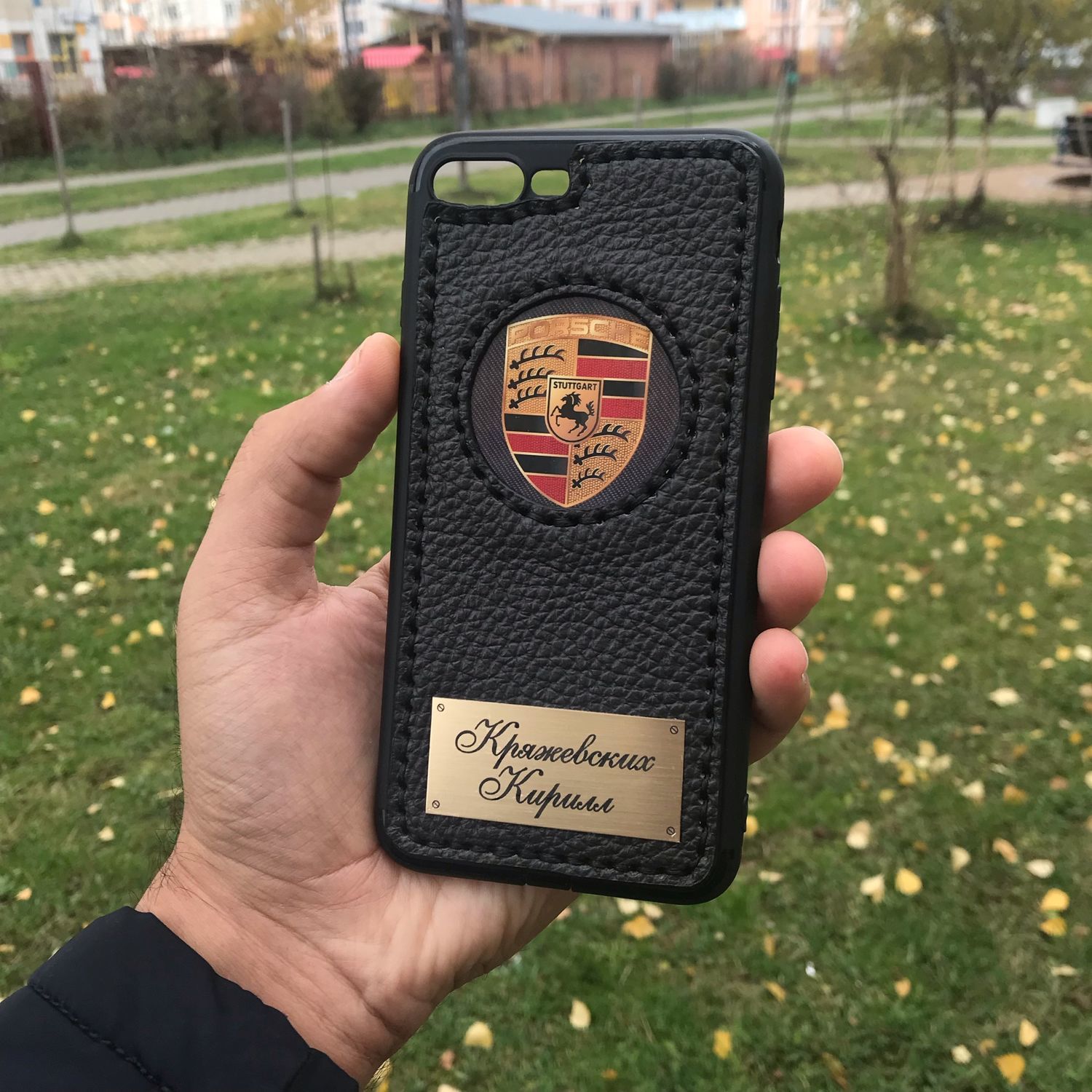 Именной чехол со знаком Porsche на мобильные устройства «iPhone 8plus» в  интернет-магазине на Ярмарке Мастеров | Чехол, Мытищи - доставка по России.  Товар продан.