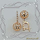 Order Earrings 'Openwork BALL' gold 585, Swarovski crystals. MaksimJewelryStudio. Livemaster. . Earrings Фото №3