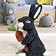 felt toy: Bunny. Felted Toy. Ekaterina Shuvalova (colorlight). Ярмарка Мастеров.  Фото №4