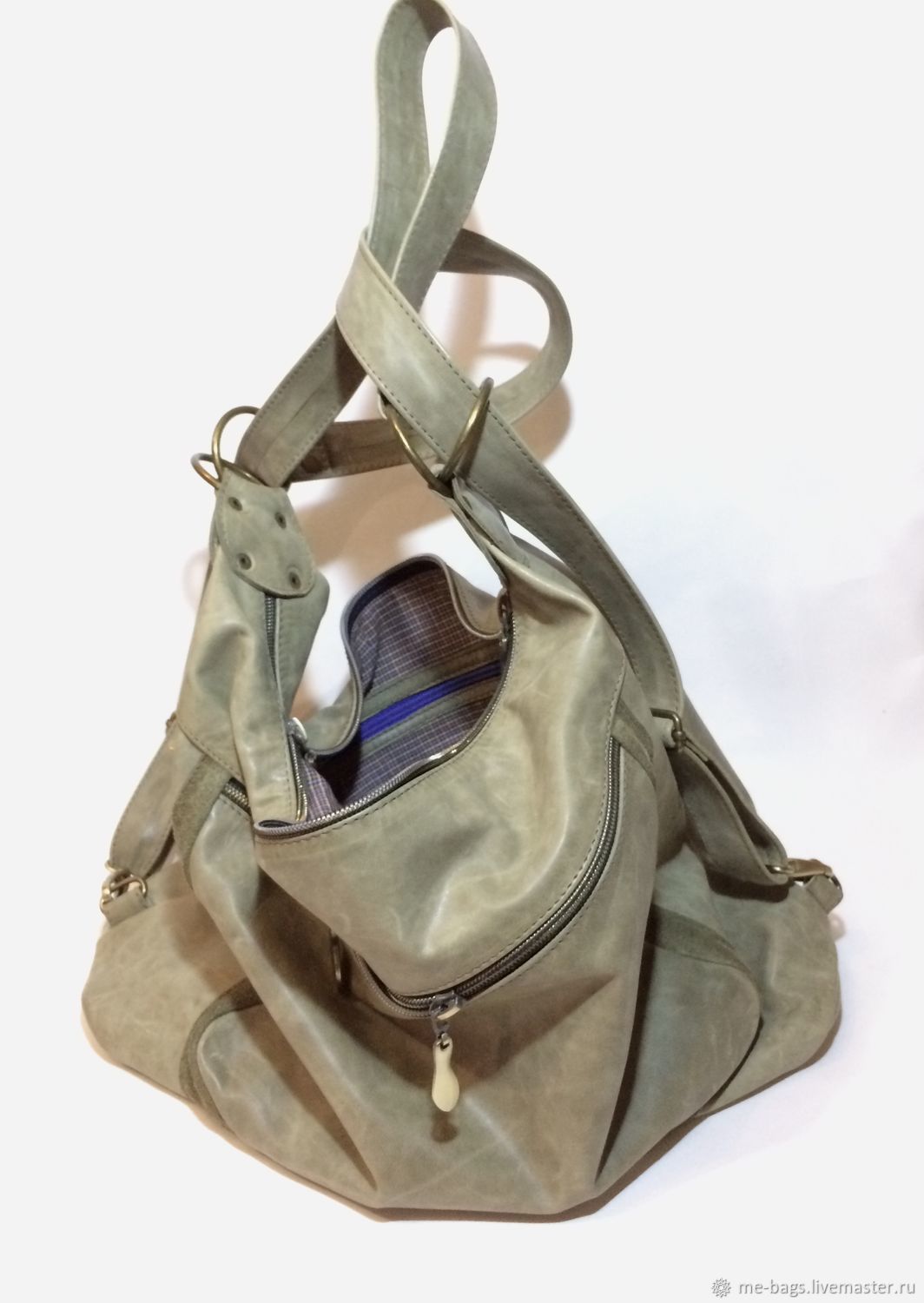 olive leather bag