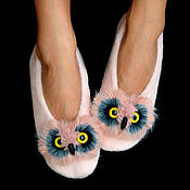 Аксессуары handmade. Livemaster - original item OWL tracks (socks) pink. Handmade.