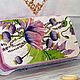 Casket banknote box lilac poppies array decoupage. Box. Studio Villa-Oliva. My Livemaster. Фото №6