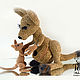 Kangaroo - the tenderness of Savannah, Stuffed Toys, Moscow,  Фото №1