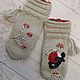 Варежки "Снегирь на рябине". Шапки. Knit_elka (ELDARCHIK26). Ярмарка Мастеров.  Фото №4